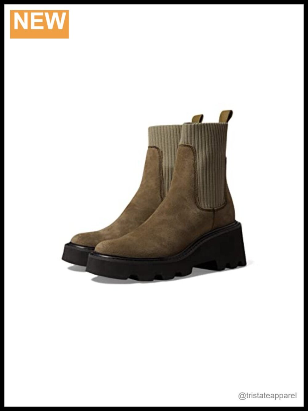 Women's Mid-Calf Snow Boots Waterproof Suede Block Heel